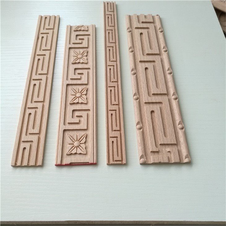 Decorative carved wood moldings-ornamental wood mouldings-strips wood trim (106)