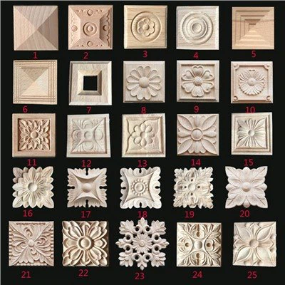 Dekorative Holzapplikationen Rosetten