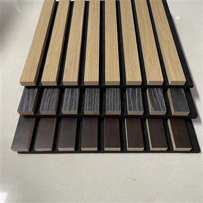 Akustikplatte aus PET-Filz mit Lattenrost, professionelles Design, MDF, Akupanel, Holzlattenwand, Akustikfilzplatten